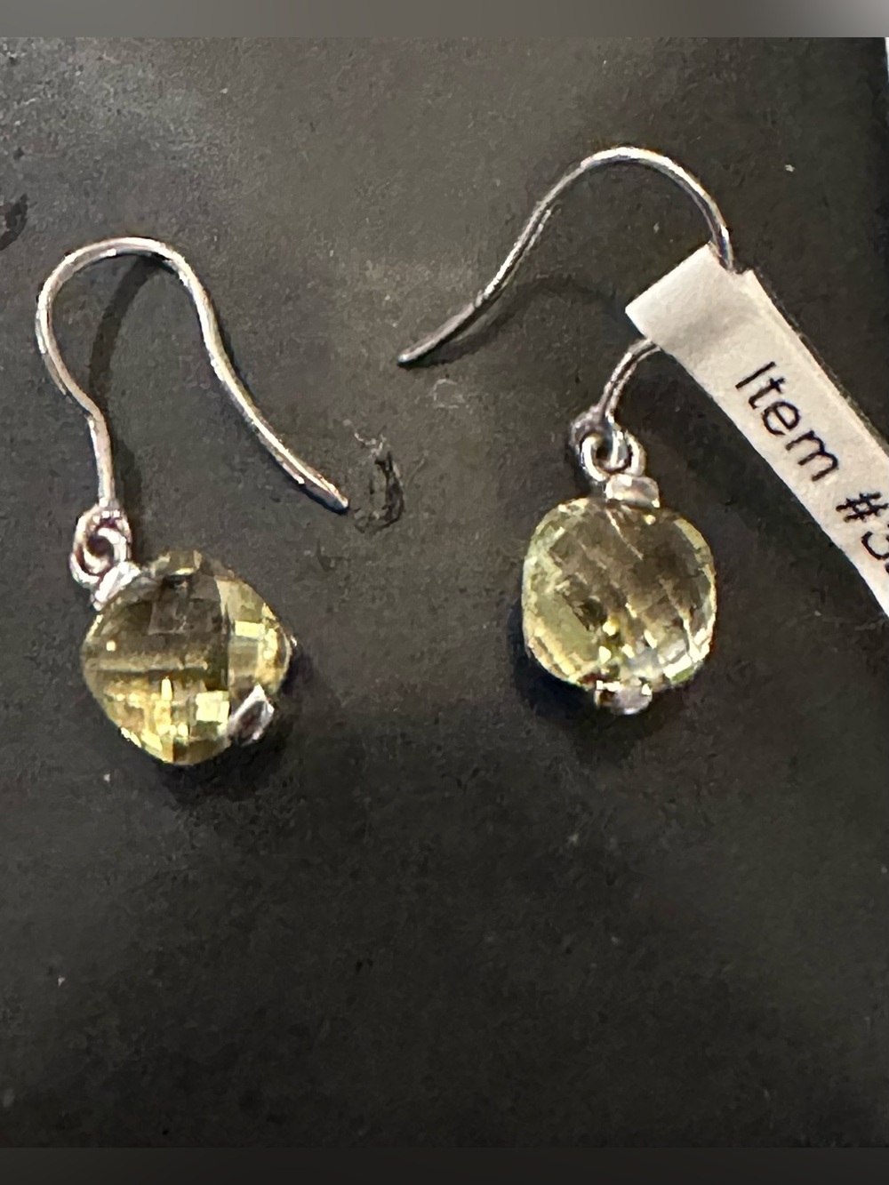 Lemon Citrine.925 Sterling Silver Earrings NEW!